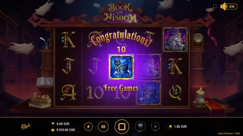 Book of Wisdom slot screenshot 2