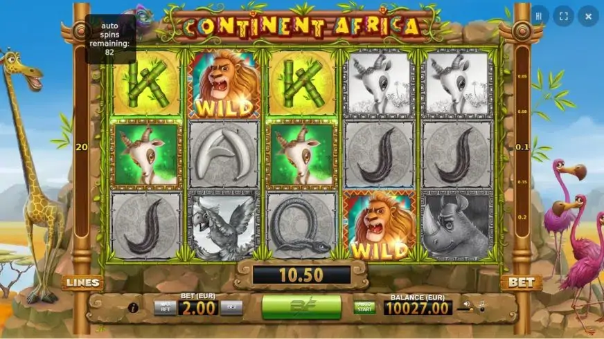Continent Africa slot screenshot 3