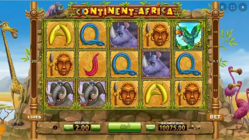 Continent Africa slot screenshot 1