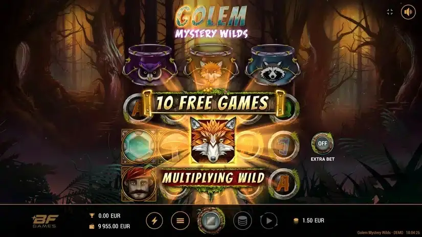 Golem Mystery Wilds slot screenshot 2