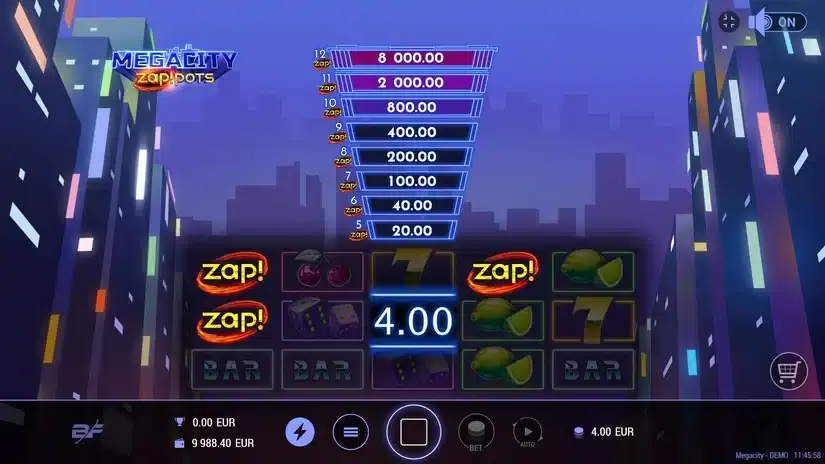 Megacity slot screenshot 2