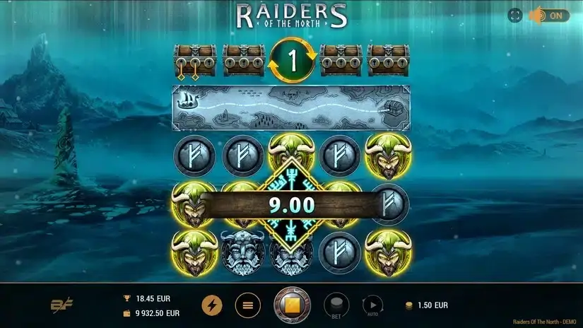 Raiders Of The North slot screenshot 4