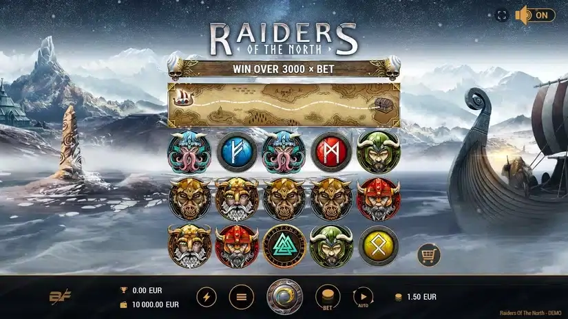 Raiders Of The North slot screenshot 1
