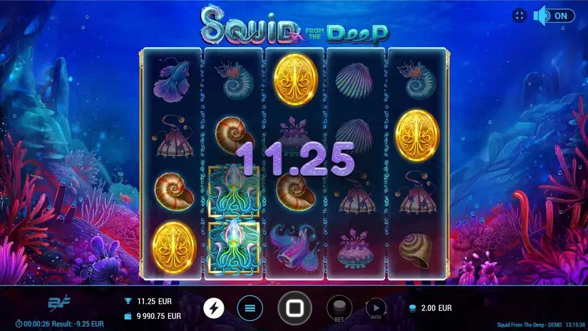 Squid From The Deep slot screenshot 3