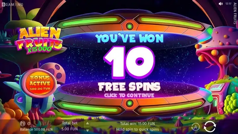 Alien Fruits slot screenshot 4