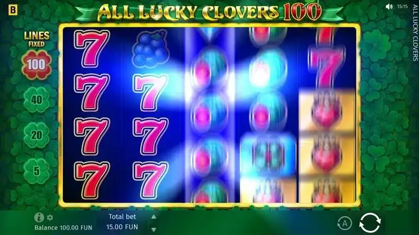 All Lucky Clovers 100 slot screenshot 1