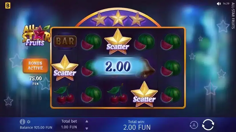 All-Star Fruits slot screenshot 2