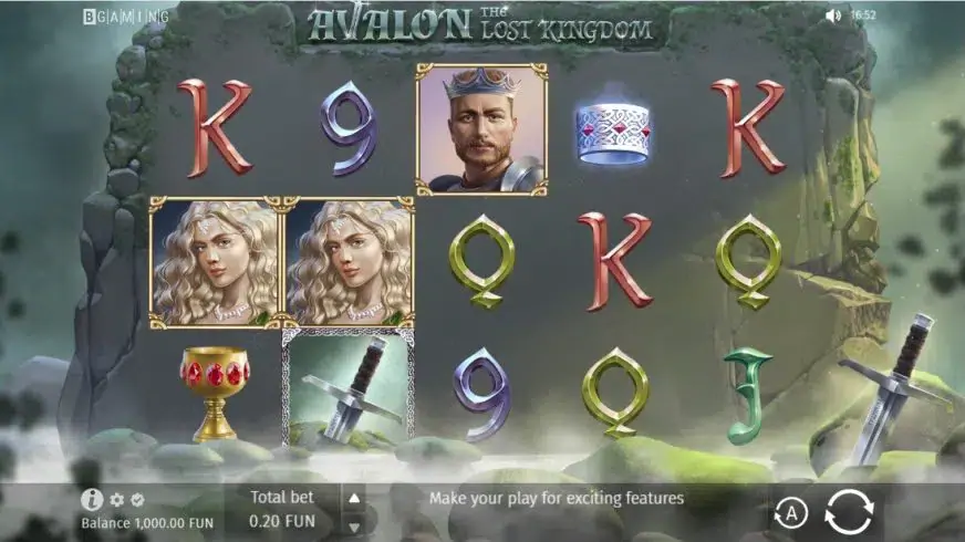 Avalon: The Lost Kingdom slot screenshot 