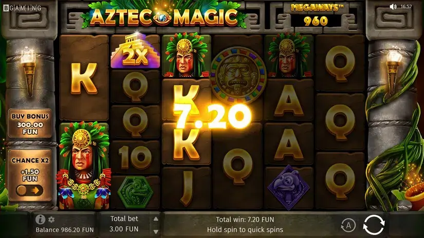 Aztec Magic Megaways slot screenshot 2