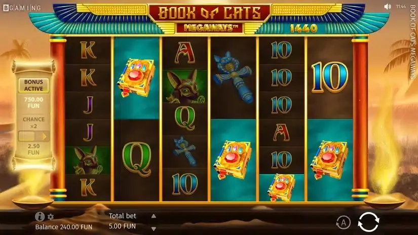 Book of Cats MEGAWAYS slot screenshot 4