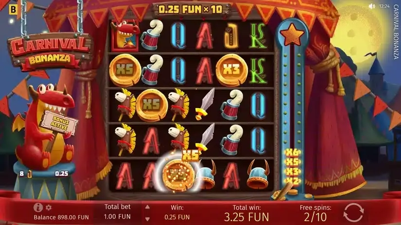 Carnival Bonanza slot screenshot 3