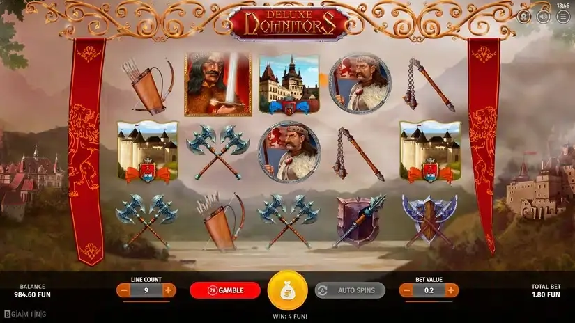 Domnitors Deluxe slot screenshot
