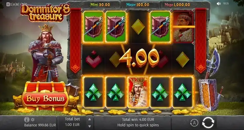Domnitors Treasure slot screenshot 2