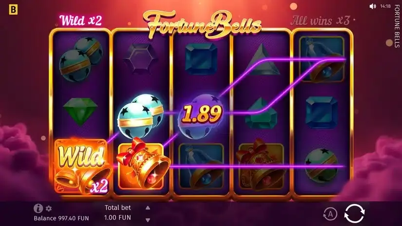 Fortune Bells slot screenshot 3