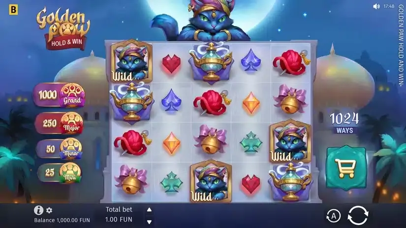 Golden Paw Hold & Win slot screenshot 2