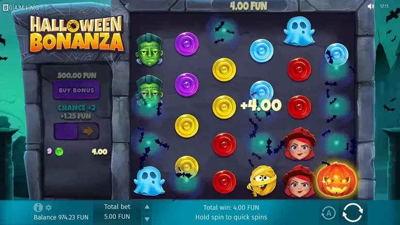 Halloween Bonanza slot screenshot 2