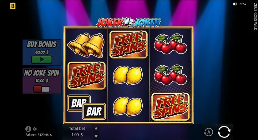 Joker vs Joker slot screenshot 