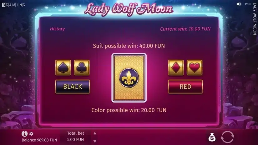 Lady Wolf Moon slot screenshot 3