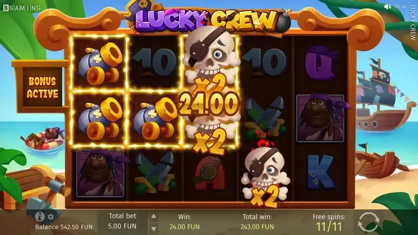 Lucky Crew slot screenshot 7