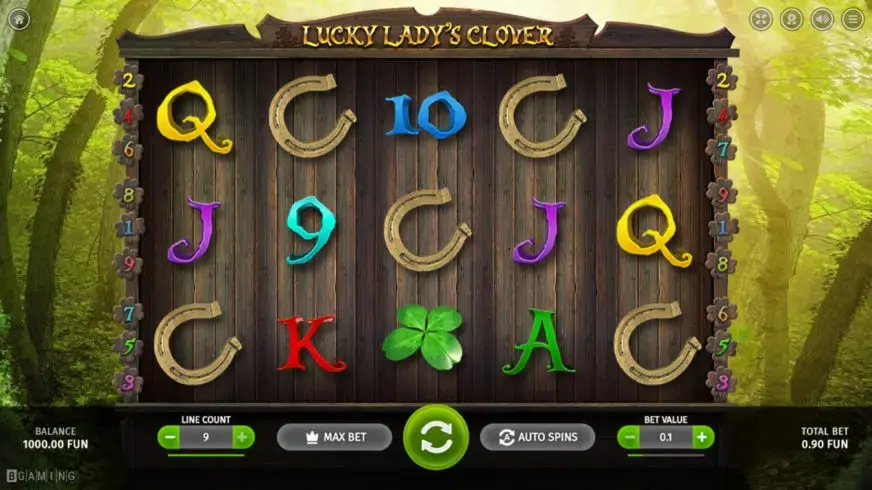 Lucky Lady Clover slot screenshot 1