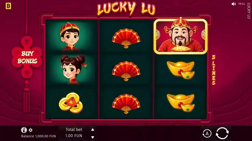Lucky Lu slot screenshot 