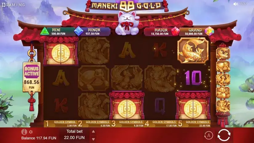 Maneki 88 Gold slot screenshot 3