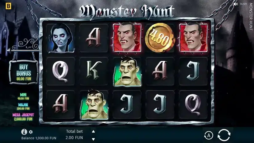 Monster Hunt slot screenshot 