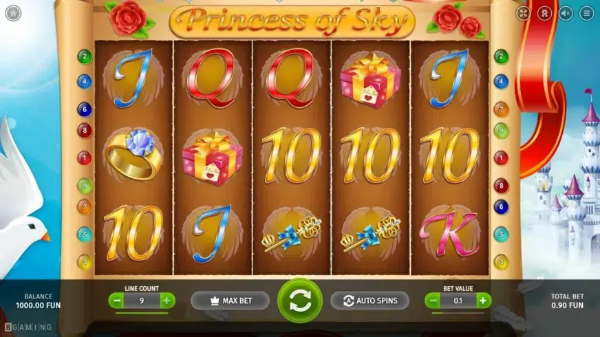 Princess Of Sky slot screenshot 1