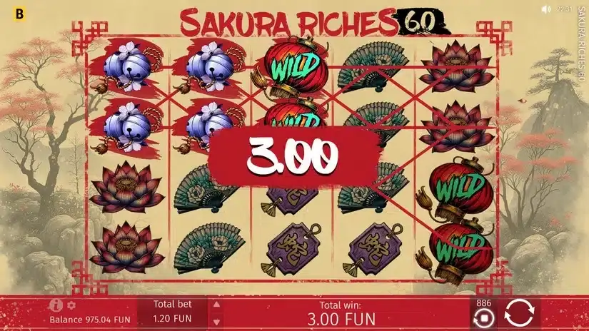 Sakura Riches 60 slot screenshot 4