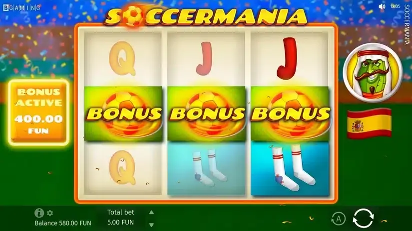 Soccermania slot screenshot 4