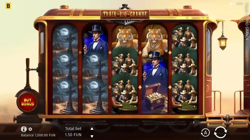 Train to Rio Grande slot screenshot 