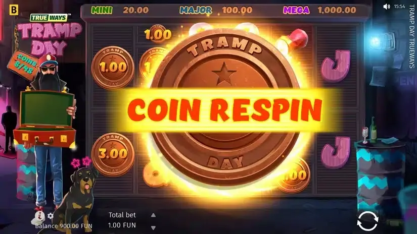 Tramp Day TRUEWAYS slot screenshot 2