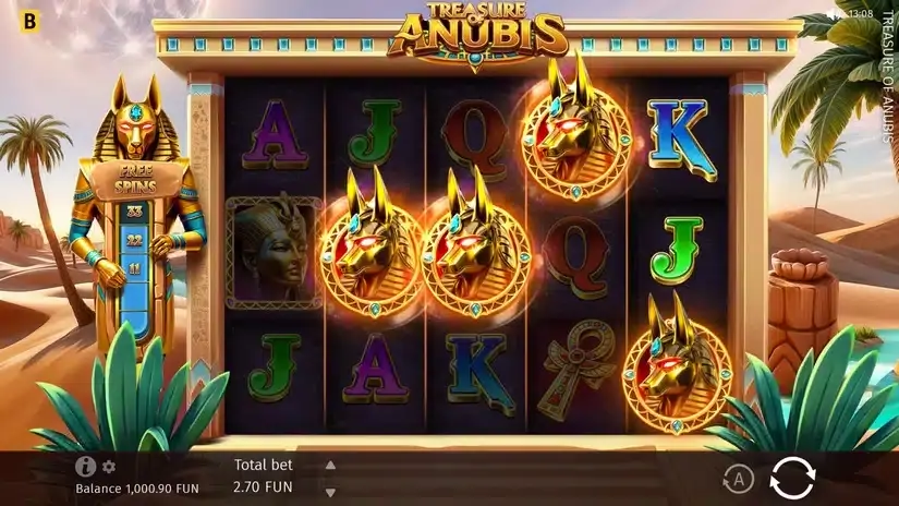 Treasure of Anubis slot screenshot 3