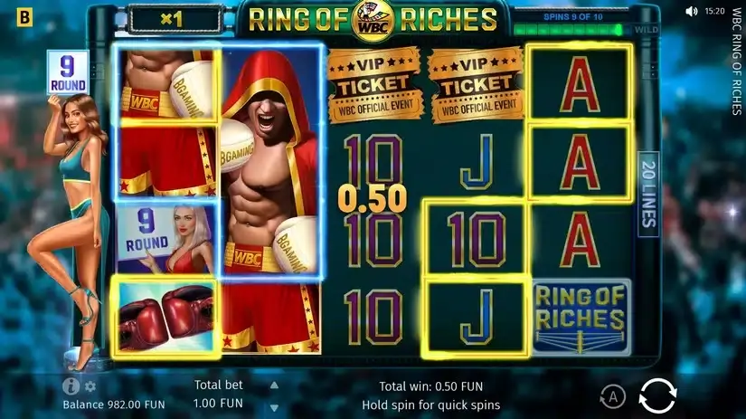 WBC Ring Of Riches slot screenshot 3