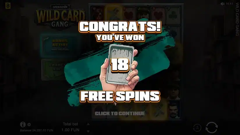 Wild Card Gang slot screenshot 3