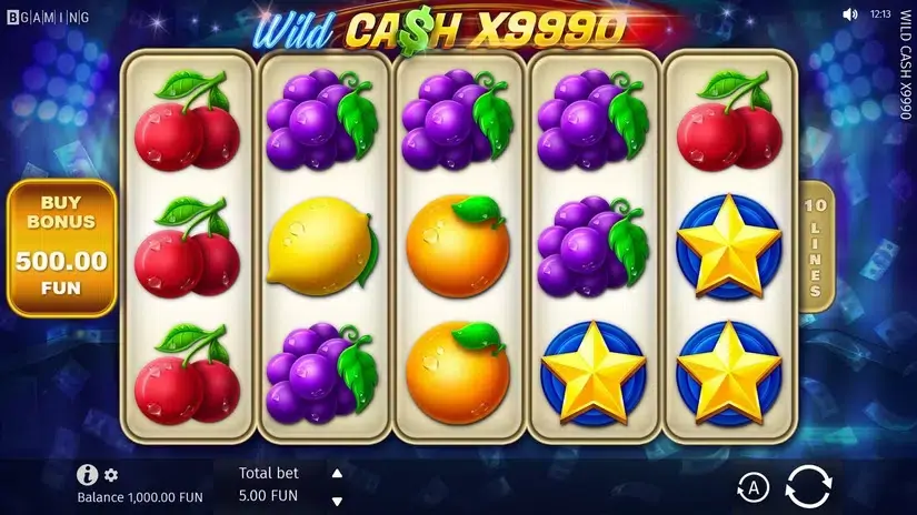 Wild Cash x9990 slot screenshot 