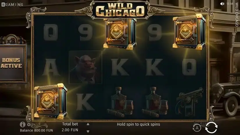 Wild Chicago slot screenshot 2