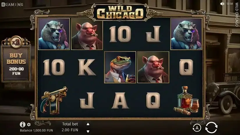 Wild Chicago slot screenshot 