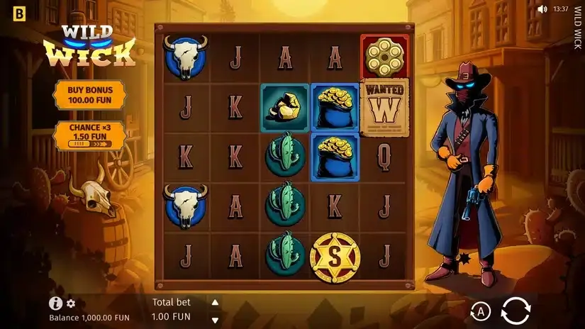 Wild Wick slot screenshot 