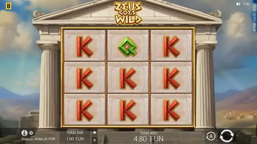 Zeus Goes Wild slot screenshot