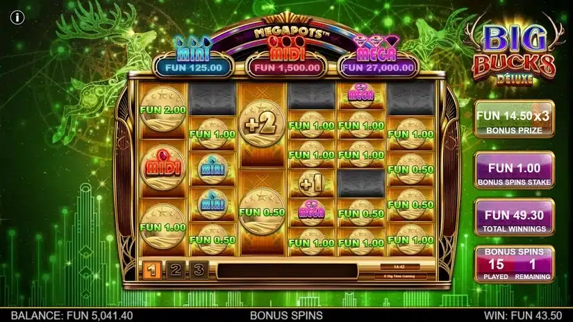 Big Bucks Deluxe slot screenshot 
