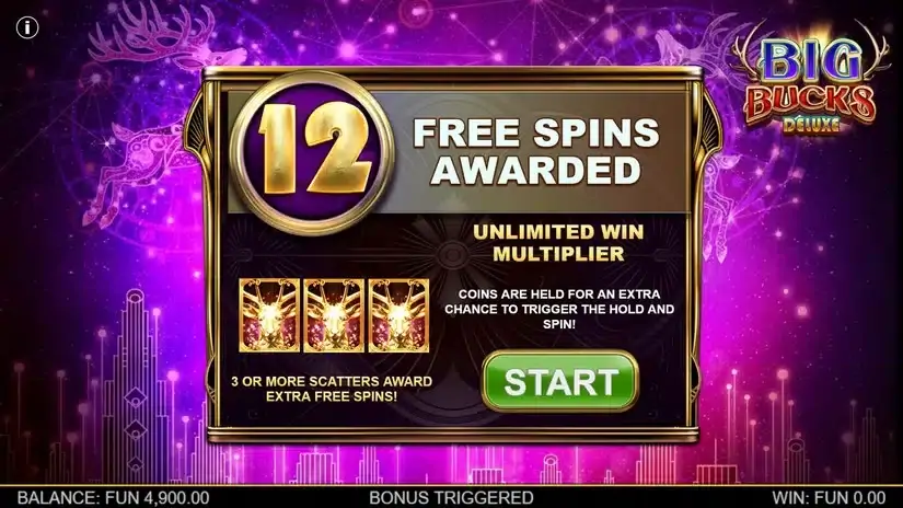 Big Bucks Deluxe slot screenshot 3