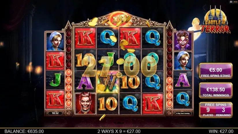 Castle of Terror slot screenshot 5