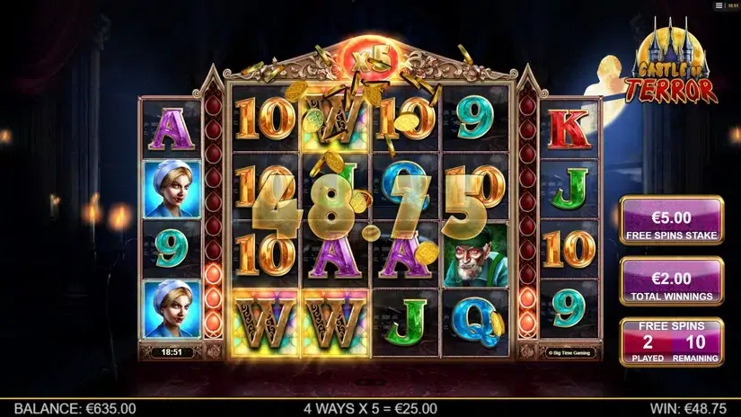 Castle of Terror slot screenshot 4