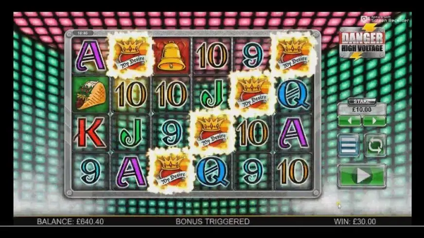 Danger High Voltage slot screenshot 2