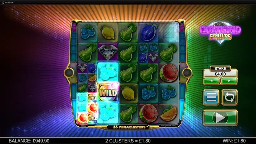 Diamond Fruits Megaclusters slot screenshot 5