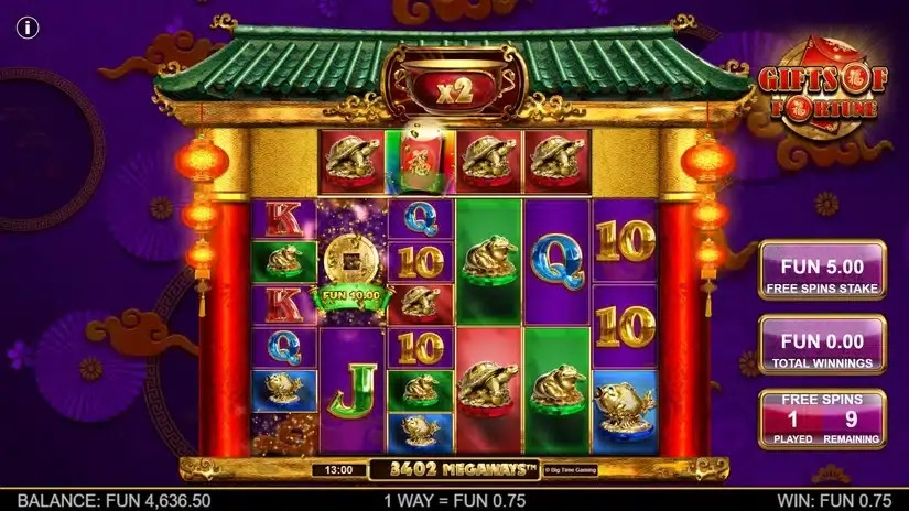 Gifts of Fortune Megaways slot screenshot 3