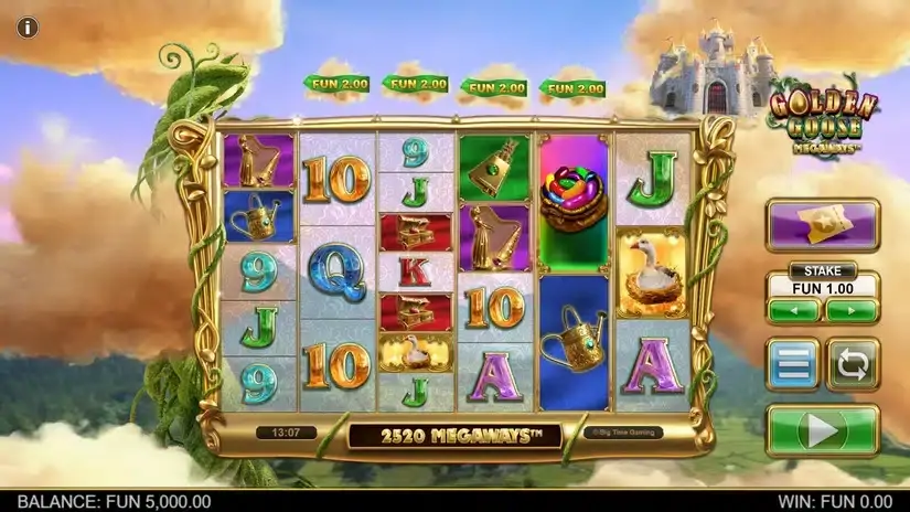 Golden Goose Megaways slot screenshot