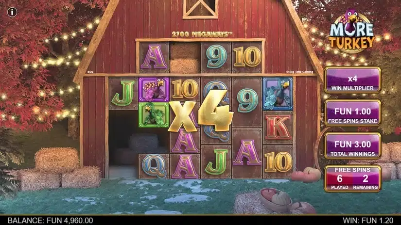 More Turkey Megaways slot screenshot 