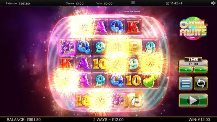 Opal Fruits slot screenshot 3